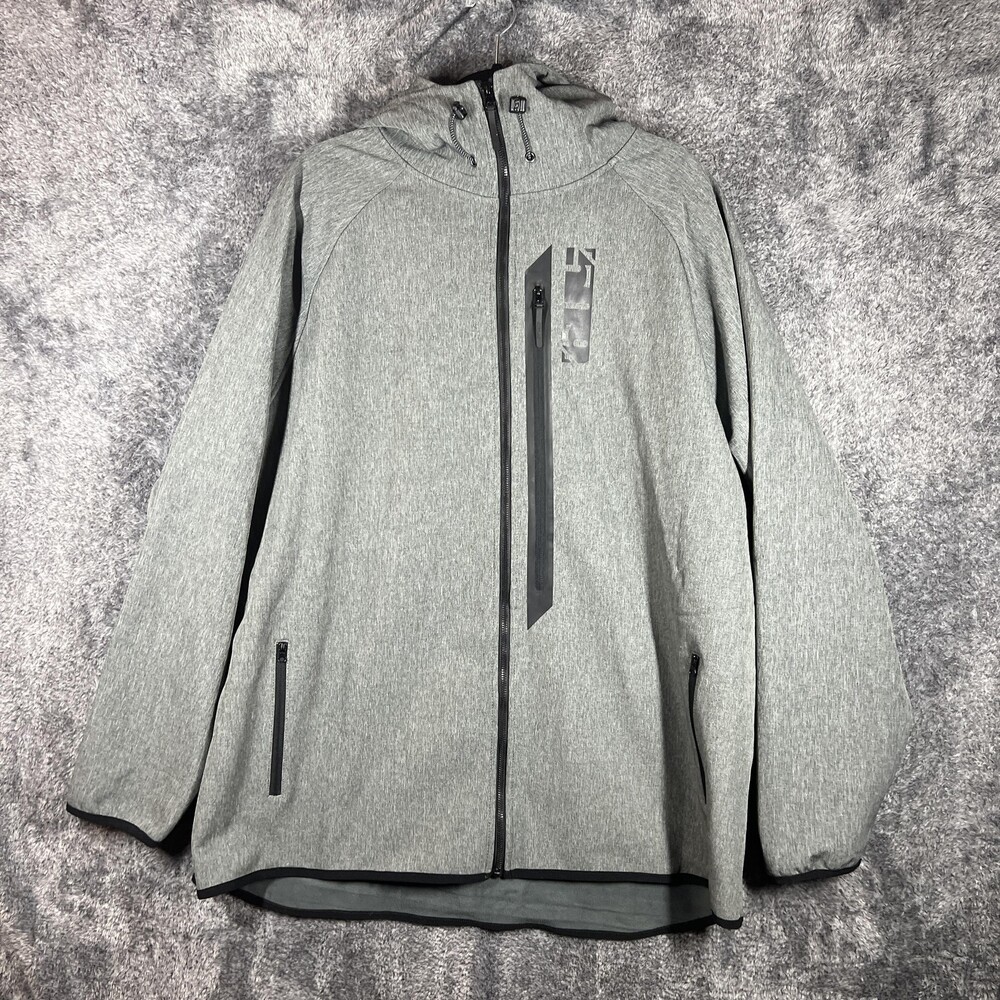 509 Jacket Mens 2XL Gray Hooded Softshell Full Zip Lined Outdoor Performance